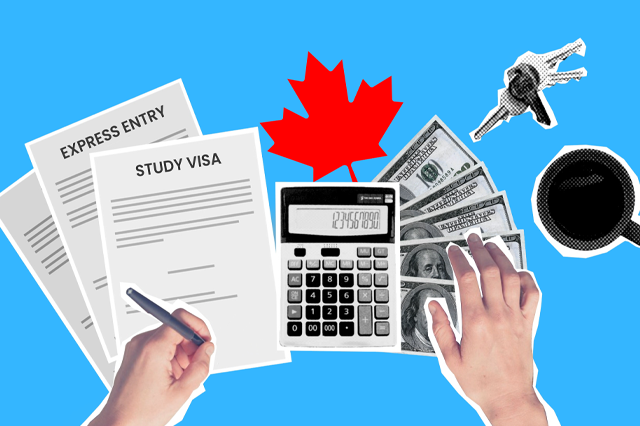 calculate the cost of different Canada immigration streams